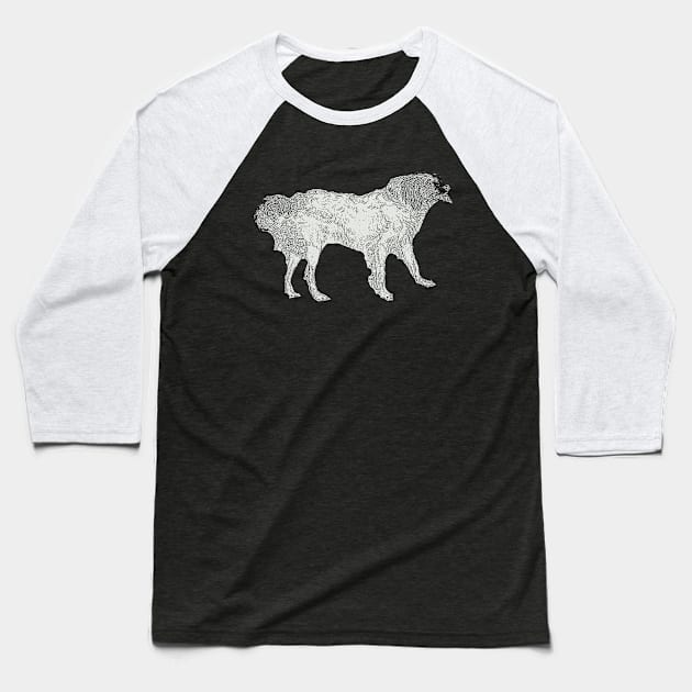 Dog Baseball T-Shirt by Museum Pop Art